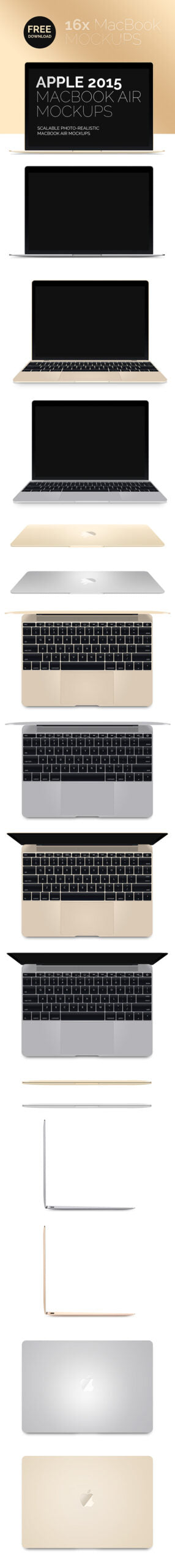 New Macbook 2015 Mockups