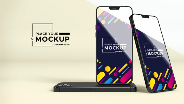 New Phone Pack Mock-Up Psd