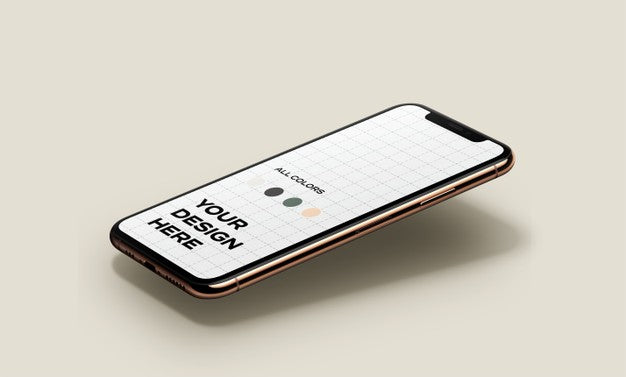New Smartphone Mockup Floating Psd