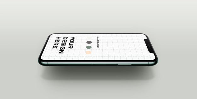 New Smartphone Mockup Floating Psd