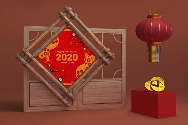 New Year Decorative Ornaments Psd