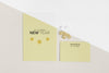 New Year Invitation Mock-Up With Ribbon Top View Psd
