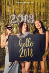 New Year Mockup With Three Girls Holding Board Psd