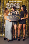 New Year Mockup With Three Young Girls Psd
