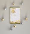 New Year Party Mock-Up With Decorations Psd