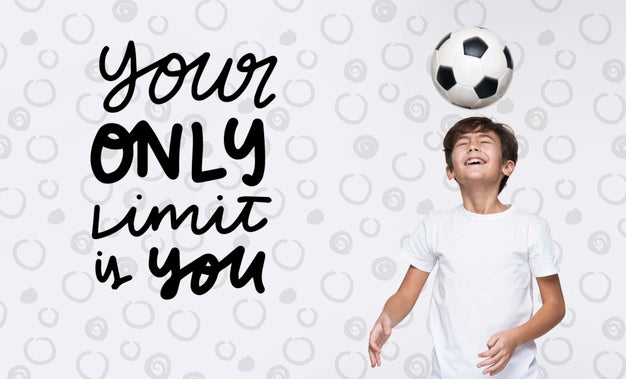 No Limit Young Cute Boy Mock-Up Psd