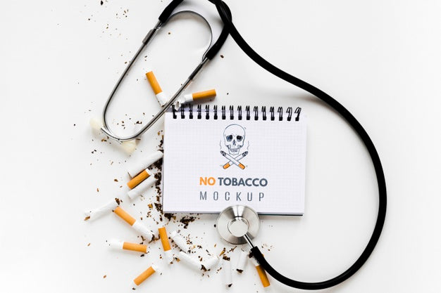 No Smoking Mock-Up Above View Psd