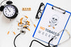 No Smoking Mock-Up With Stethoscope Psd