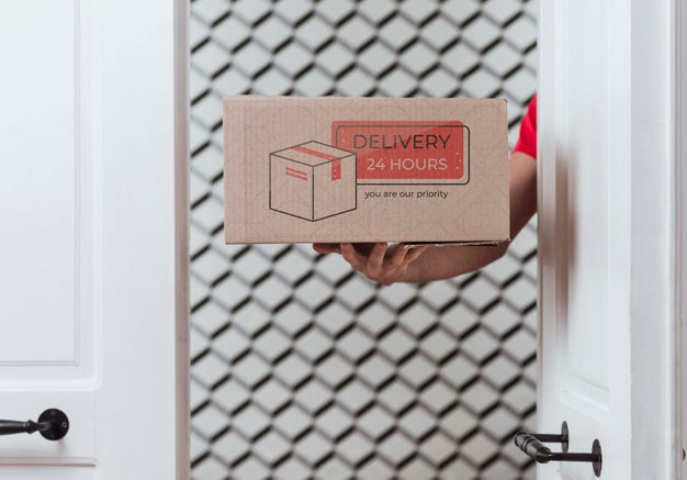 Non-Stop Delivery Box Front View Psd