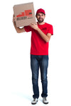 Non-Stop Delivery Man Standing Psd