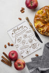 Notebook And Apple Pie Psd