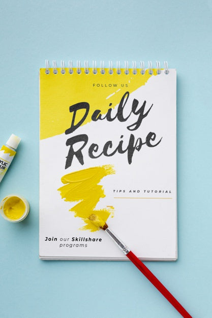 Notebook Draw On Table Psd