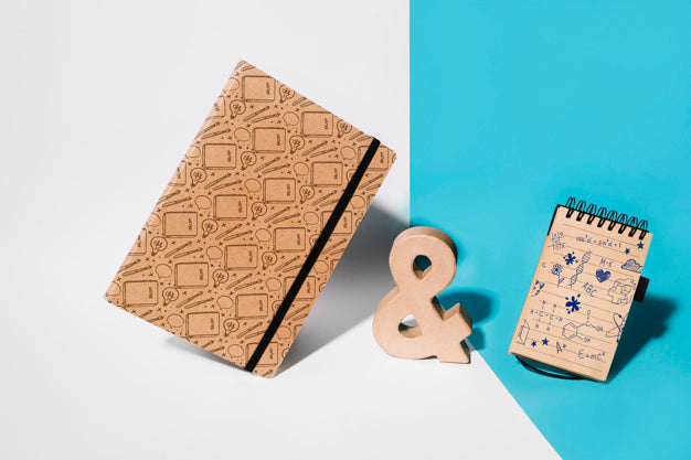 Notebook Mockup For Education Concept Psd