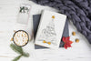 Notebook Mockup With Christmas Decoration Psd