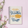 Notebook Mockup With Floral Concept Psd