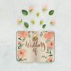 Notebook Mockup With Floral Decoration For Wedding Or Quote Psd