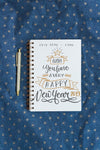 Notebook Mockup With New Year Concept Psd