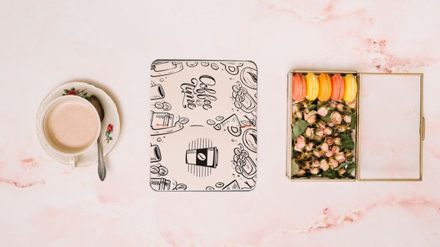 Notebook Mockup With Spring Concept Psd