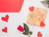 Notebook Mockup With Valentine Concept Psd