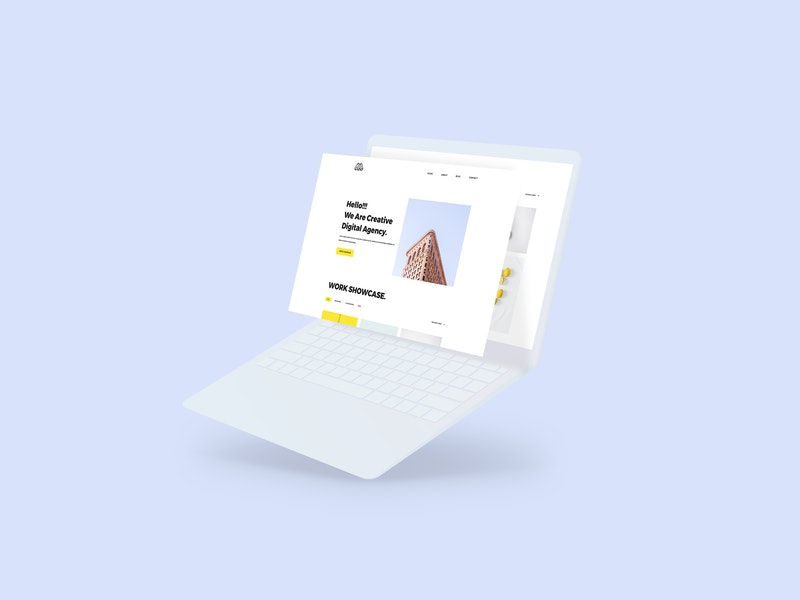 Notebook Screen Mockup