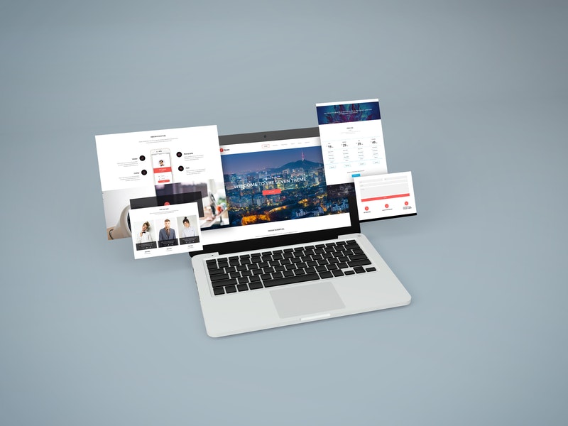 Notebook Website Mockup