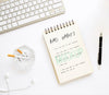 Notebook With Bad Habit List On Desk Psd