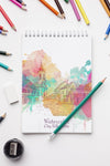 Notebook With Crayons Psd