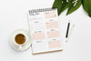 Notebook With Daily Plan Concept Psd