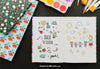 Notebook With Hand Drawings And School Materials Psd
