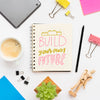 Notebook With Inspirational Message Psd