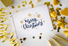 Notebook With Message For Christmas Psd