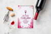 Notebook With Wine Bottle Psd