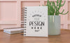 Notebook With Work Space Mockup Psd