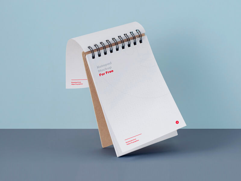 Notepad Mockup For Photoshop