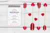 Notepad Mockup For Valentines Menu Psd