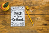 Notepad Mockup With Back To School Concept Psd