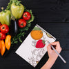 Notepad Mockup With Food Concept Psd