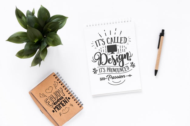 Notepad Mockup With Nature Concept Psd