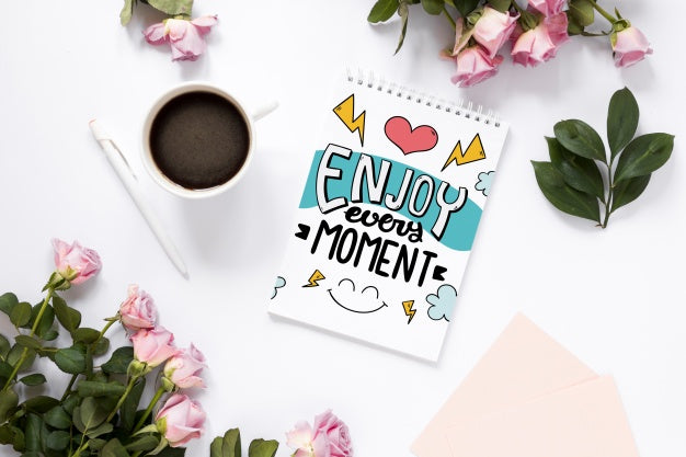 Notepad Mockup With Nature Concept Psd