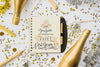 Notepad Mockup With New Year Decoration Psd