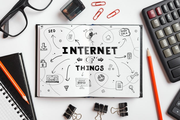 Notepad Mockup With Office Elements Psd