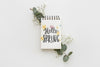 Notepad Mockup With Spring Flowers Psd