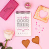 Notepad Mockup With Valentines Breakfast Psd