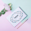 Notepad Template For Spring With Flowers Psd