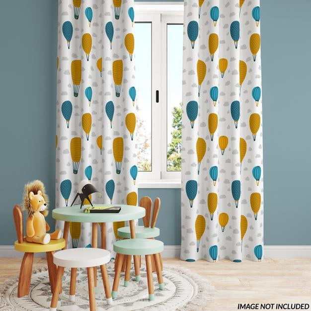 Nursery Curtrains Psd