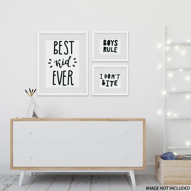 Nursery Frames Set Psd