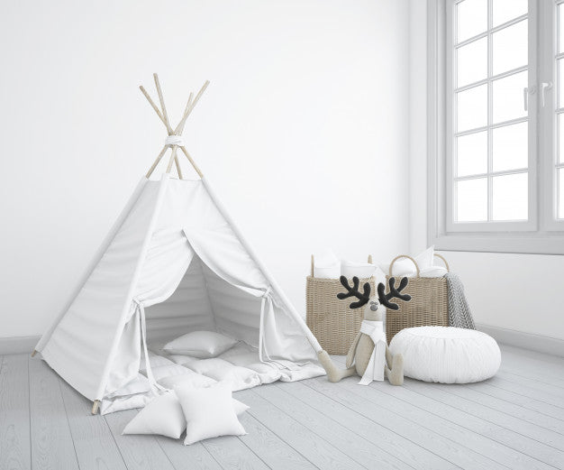 Nursery With Wigwam Mockup Psd