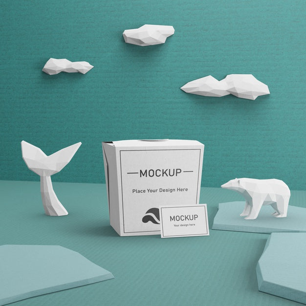 Ocean Day Concept With Paper Bag Psd