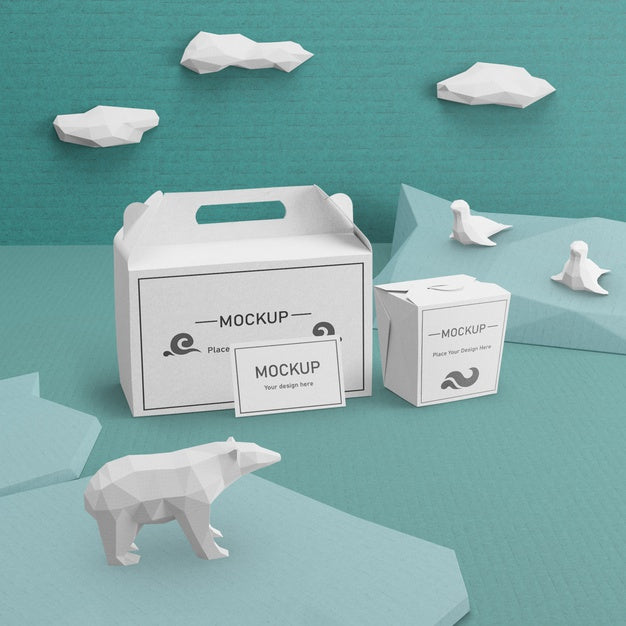 Ocean Day Concept With Polar Bear Psd