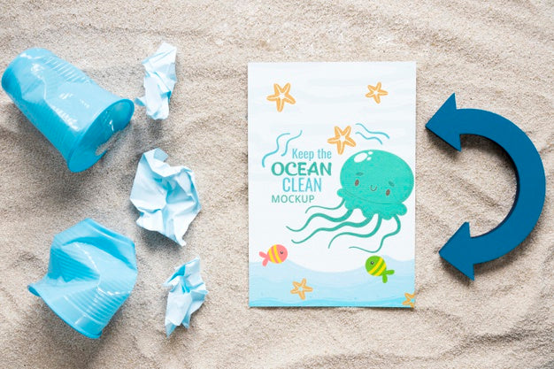 Ocean Day Keep The Waters Clean Mock-Up Psd